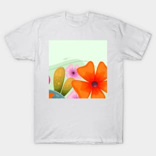 Flower Art beautiful T-Shirt